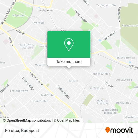 Fő utca map