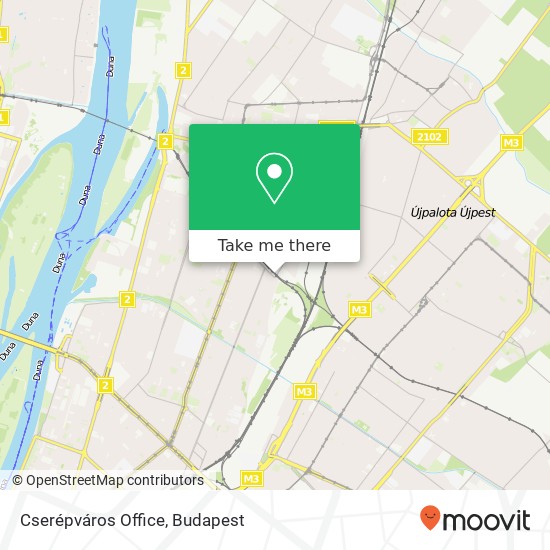 Cserépváros Office map