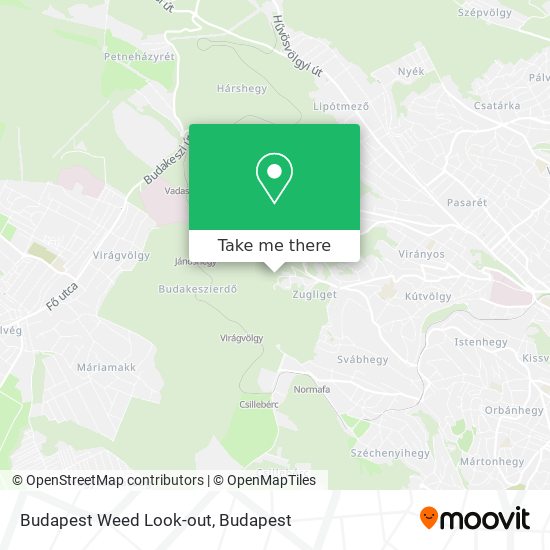 Budapest Weed Look-out map