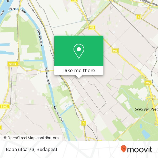 Baba utca 73 map