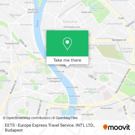 EETS - Europe Express Travel Service. INT'L LTD. map