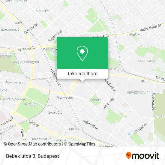 Bebek utca 3 map