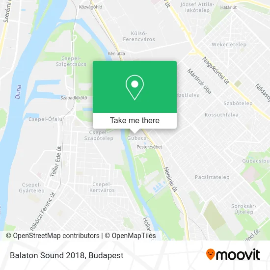 Balaton Sound 2018 map