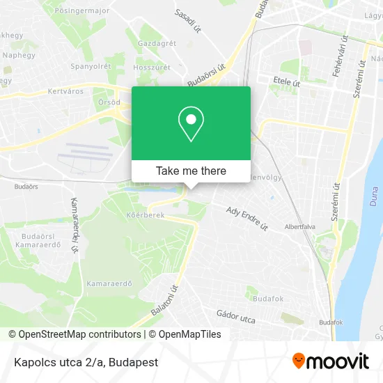 Kapolcs utca 2/a map