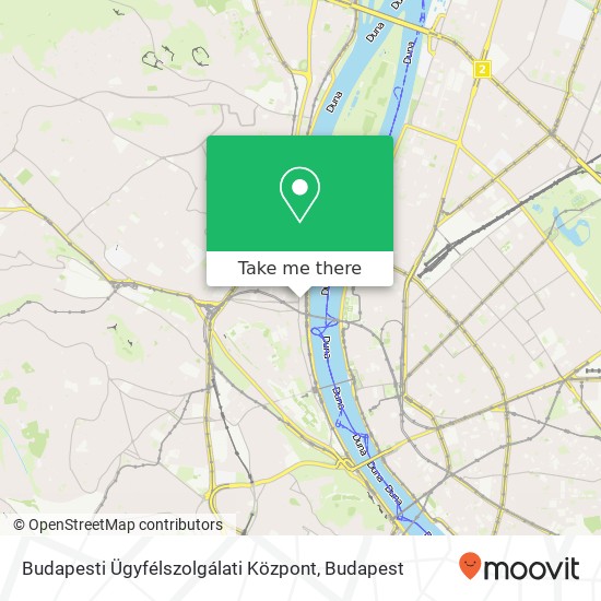 Budapesti Ügyfélszolgálati Központ map
