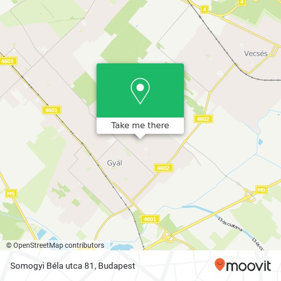 Somogyi Béla utca 81 map