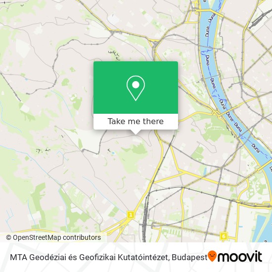 MTA Geodéziai és Geofizikai Kutatóintézet map