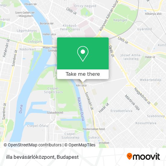 illa bevásárlóközpont map