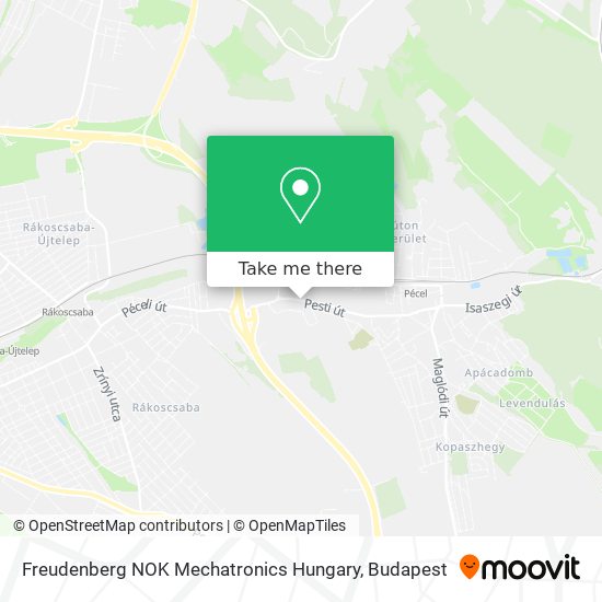 Freudenberg NOK Mechatronics Hungary map