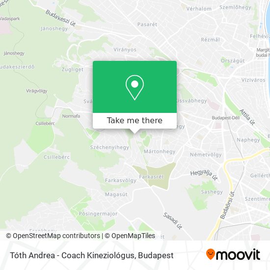 Tóth Andrea - Coach Kineziológus map