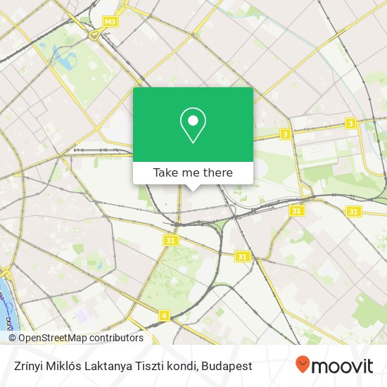 Zrínyi Miklós Laktanya Tiszti kondi map