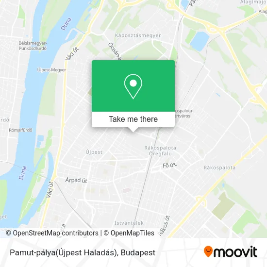 Pamut-pálya(Újpest Haladás) map