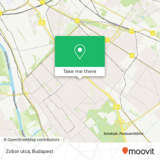 Zobor utca map