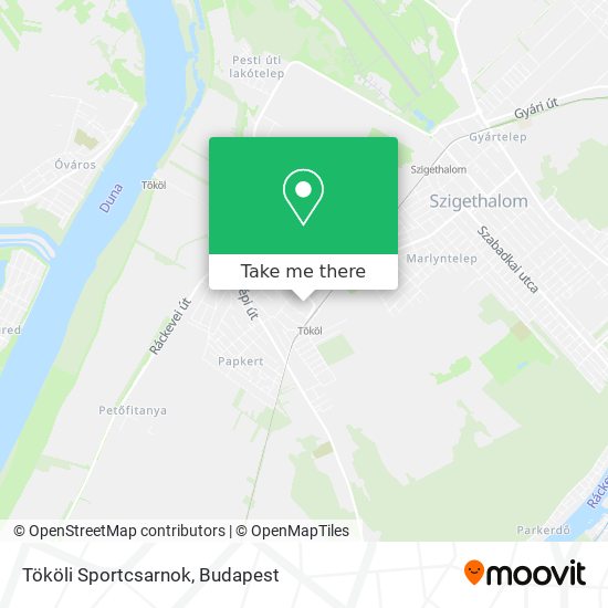 Tököli Sportcsarnok map