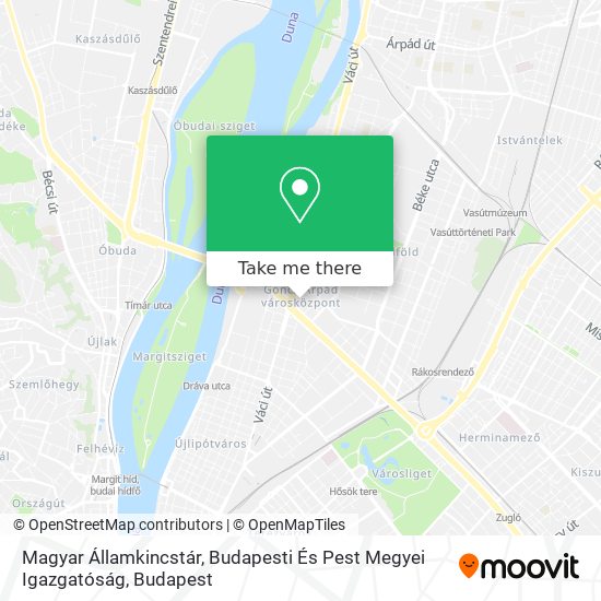 Magyar Államkincstár, Budapesti És Pest Megyei Igazgatóság map