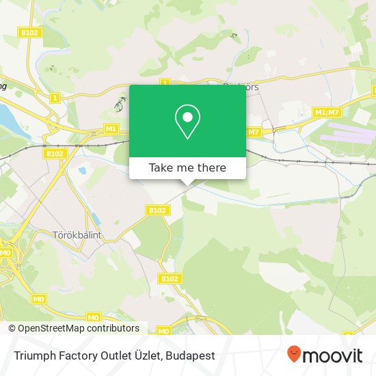 Triumph Factory Outlet Üzlet map