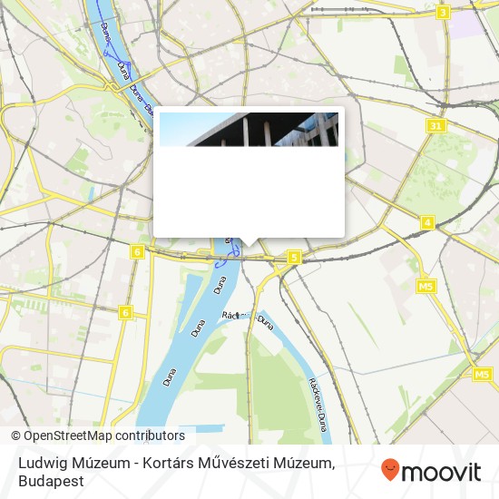 Ludwig Múzeum - Kortárs Művészeti Múzeum map