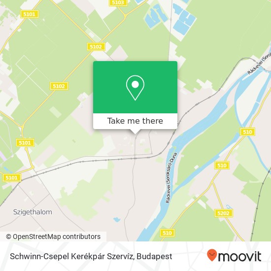 Schwinn-Csepel Kerékpár Szervíz map