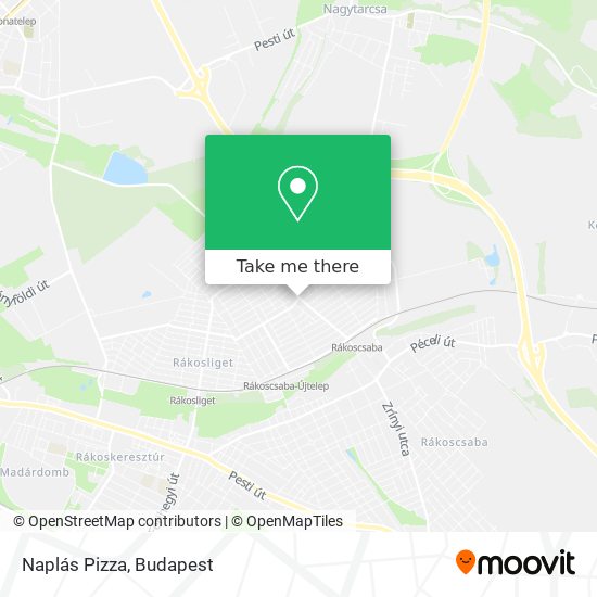 Naplás Pizza map