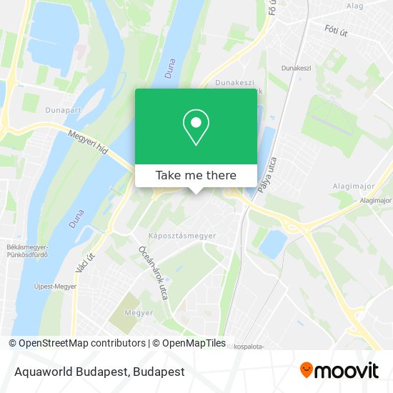 Aquaworld Budapest map