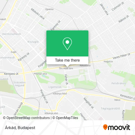Árkád map