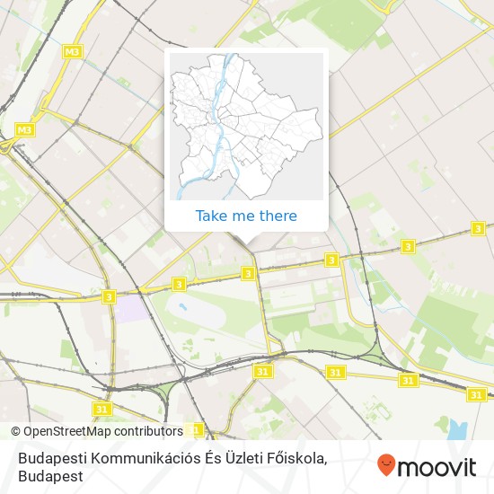 Budapesti Kommunikációs És Üzleti Főiskola map