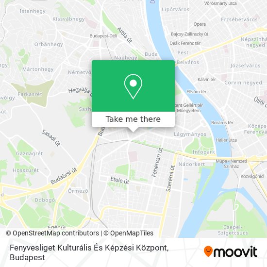 Fenyvesliget Kulturális És Képzési Központ map