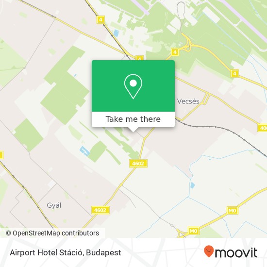 Airport Hotel Stáció map