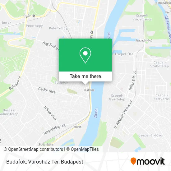 Budafok, Városház Tér map