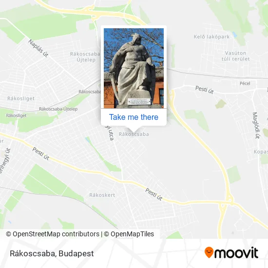 Rákoscsaba map