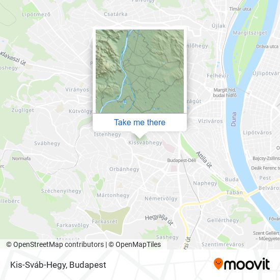 Kis-Sváb-Hegy map