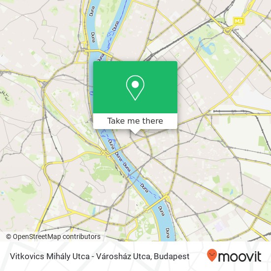 Vitkovics Mihály Utca - Városház Utca map