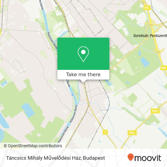 Táncsics Mihály Művelődési Ház map