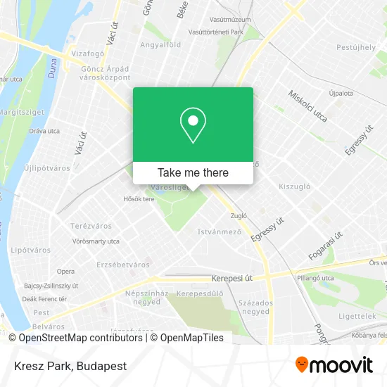 Kresz Park map