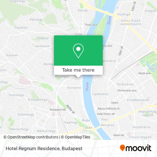 Hotel Regnum Residence map