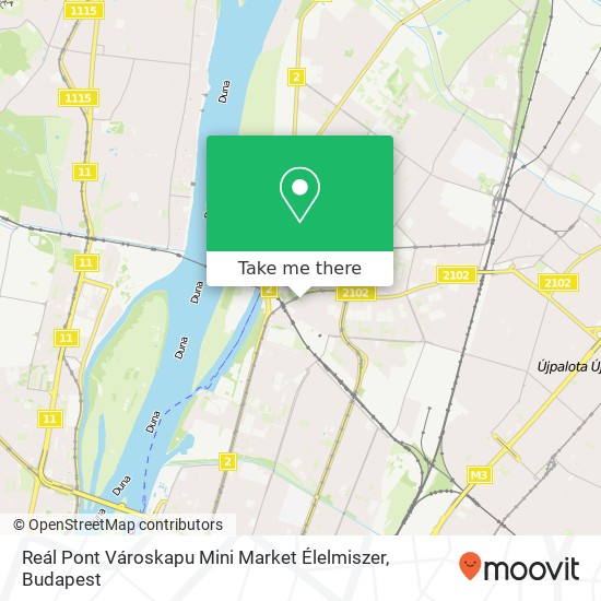 Reál Pont Városkapu Mini Market Élelmiszer map