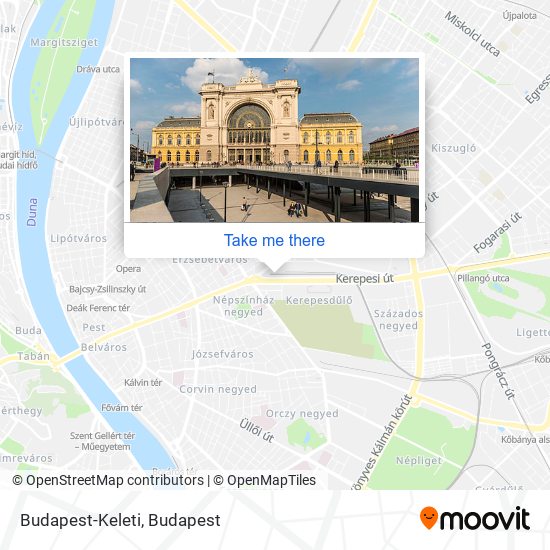 Budapest-Keleti map