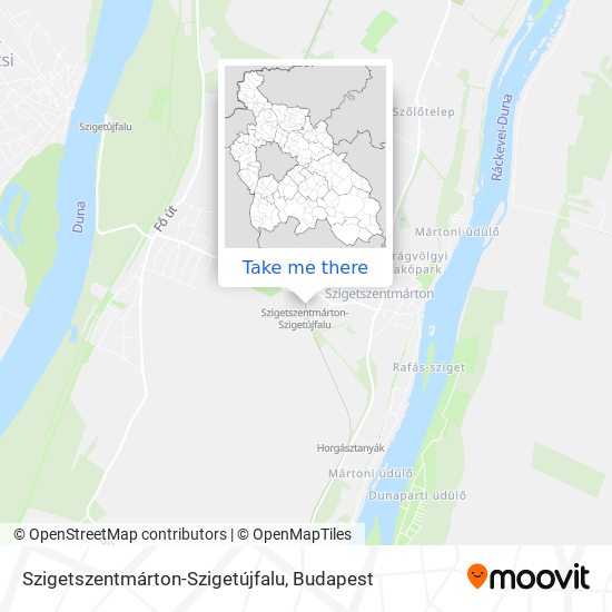 Szigetszentmárton-Szigetújfalu map