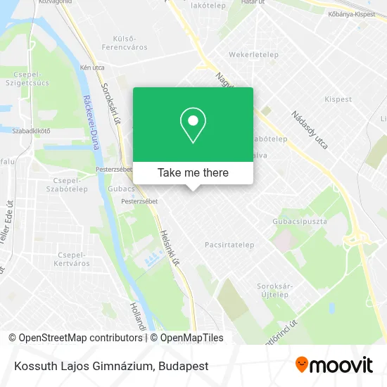 Kossuth Lajos Gimnázium map