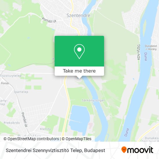 Szentendrei Szennyvíztisztító Telep map