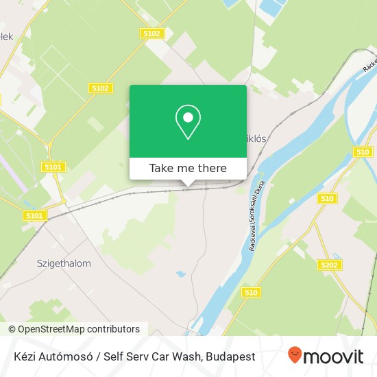 Kézi Autómosó / Self Serv Car Wash map