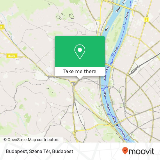 Budapest, Széna Tér map