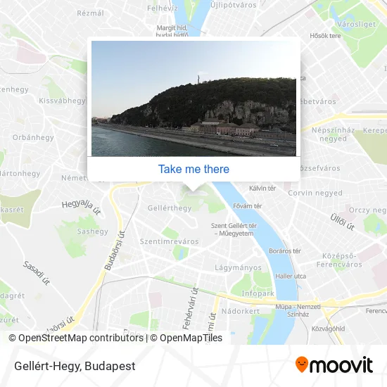 Gellért-Hegy map