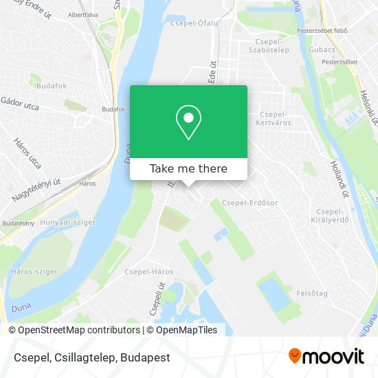 Csepel, Csillagtelep map