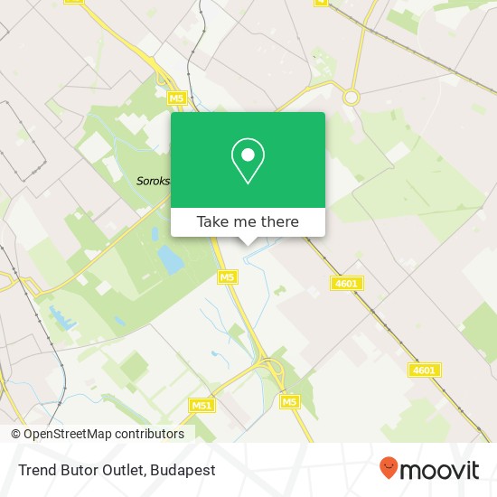 Trend Butor Outlet map