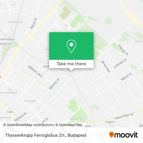 Thyssenkrupp Ferroglobus Zrt. map