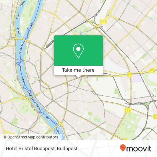 Hotel Bristol Budapest map