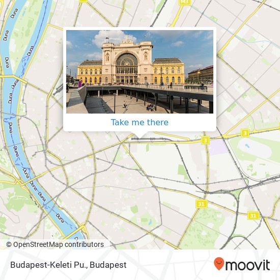Budapest-Keleti Pu. map