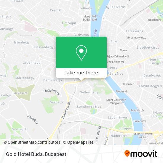 Gold Hotel Buda map
