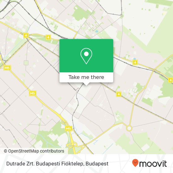 Dutrade Zrt. Budapesti Fióktelep map